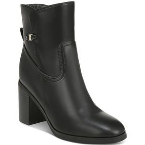 Giani Bernini Womens Olaa Faux Leather Booties Black 7 Medium (B,M)